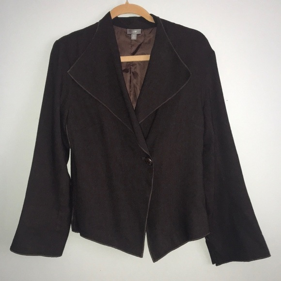 J. Jill Brown Boho Blazer size 8 - Picture 1 of 5
